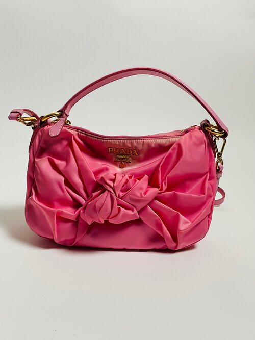 Prada pink leather bag sale