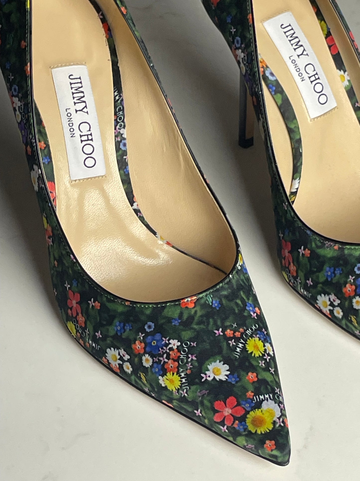 Jimmy Choo floral court shoe