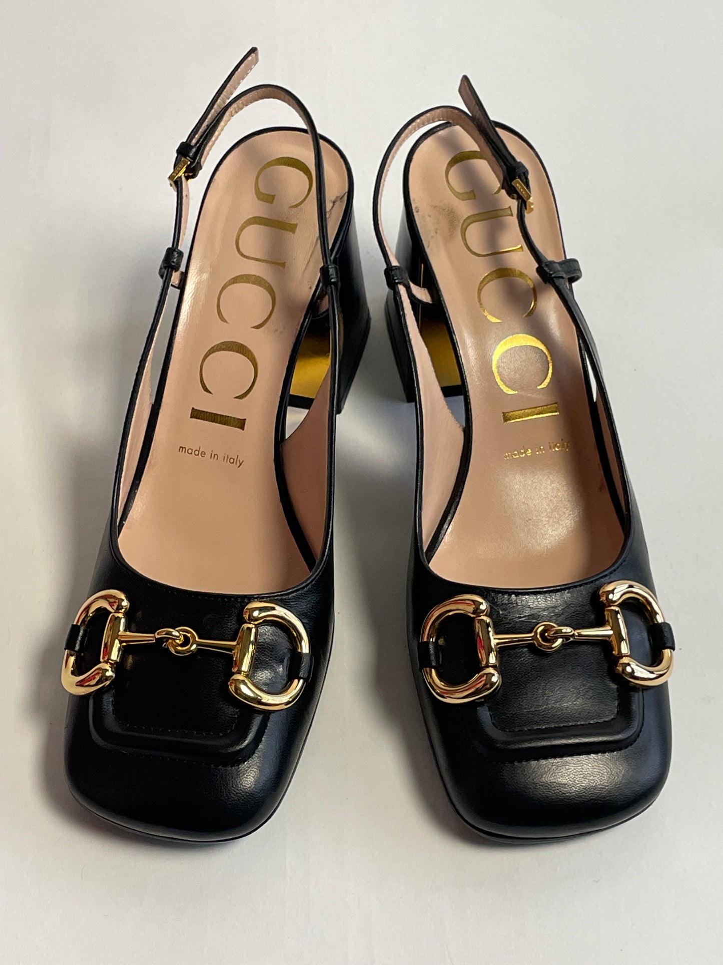 Gucci horsebit slingbacks