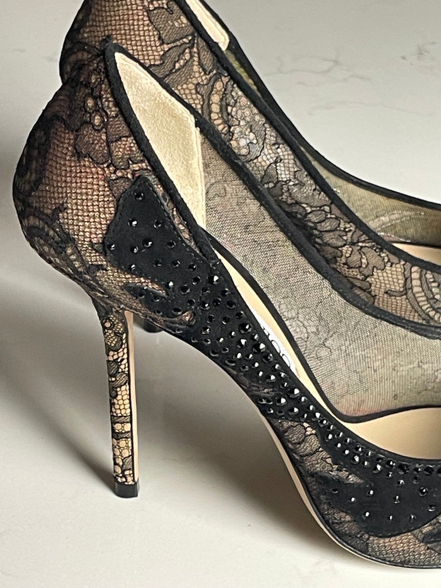 Jimmy Choo lace court shoe