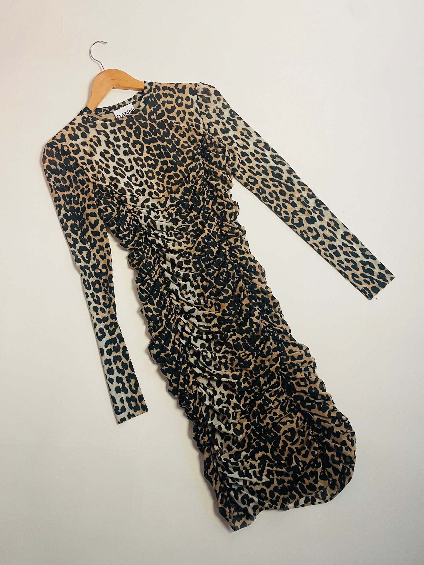 Ganni leopard dress