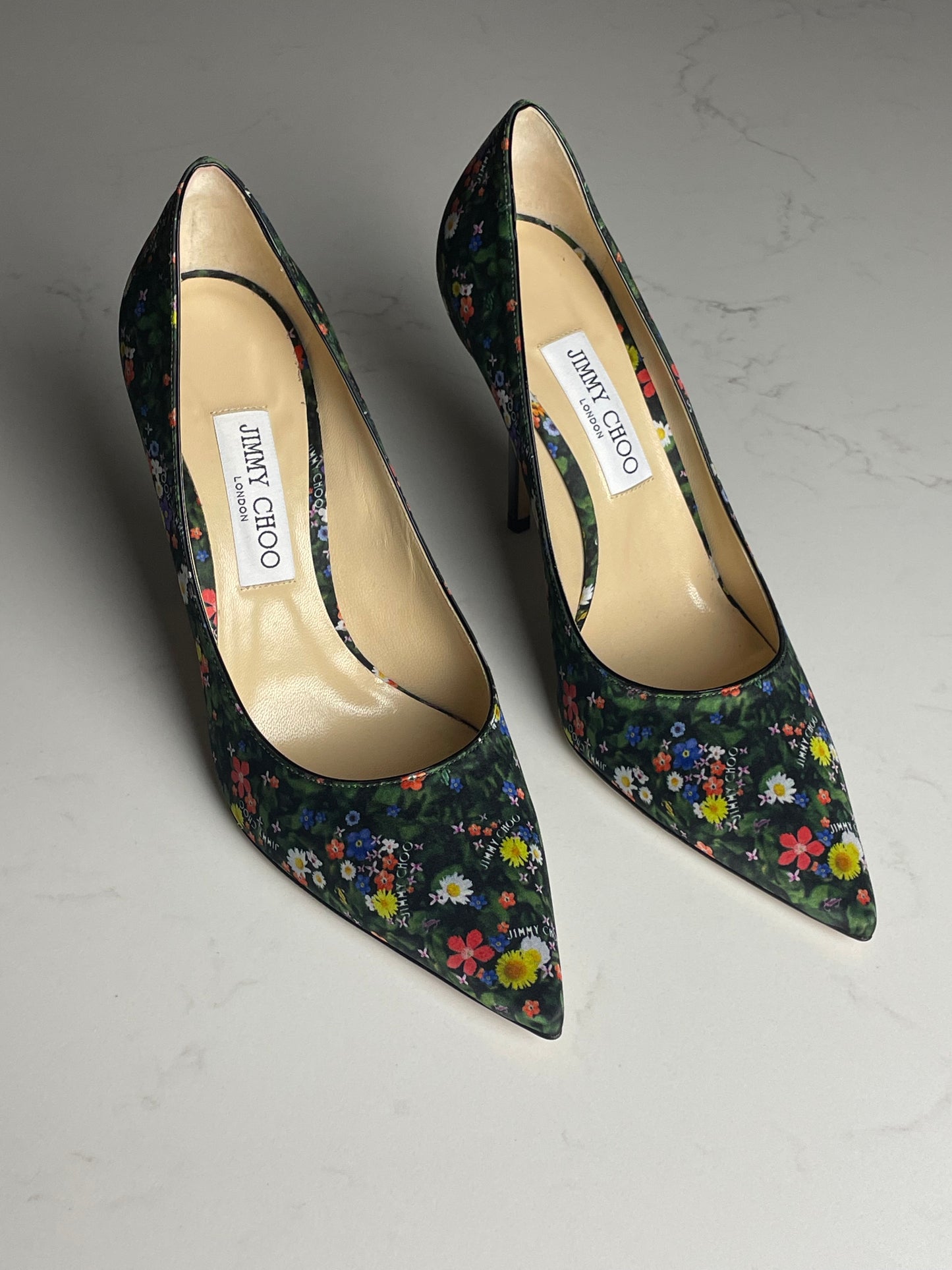 Jimmy Choo floral court shoe