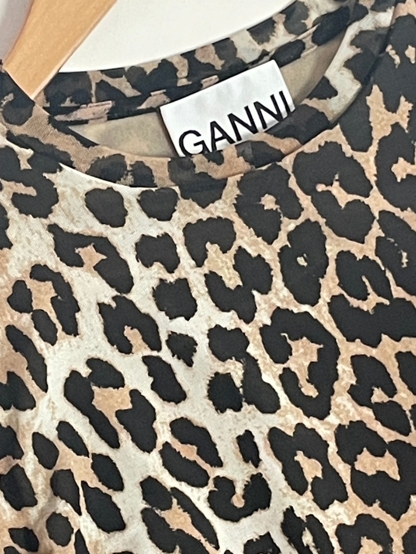 Ganni leopard dress