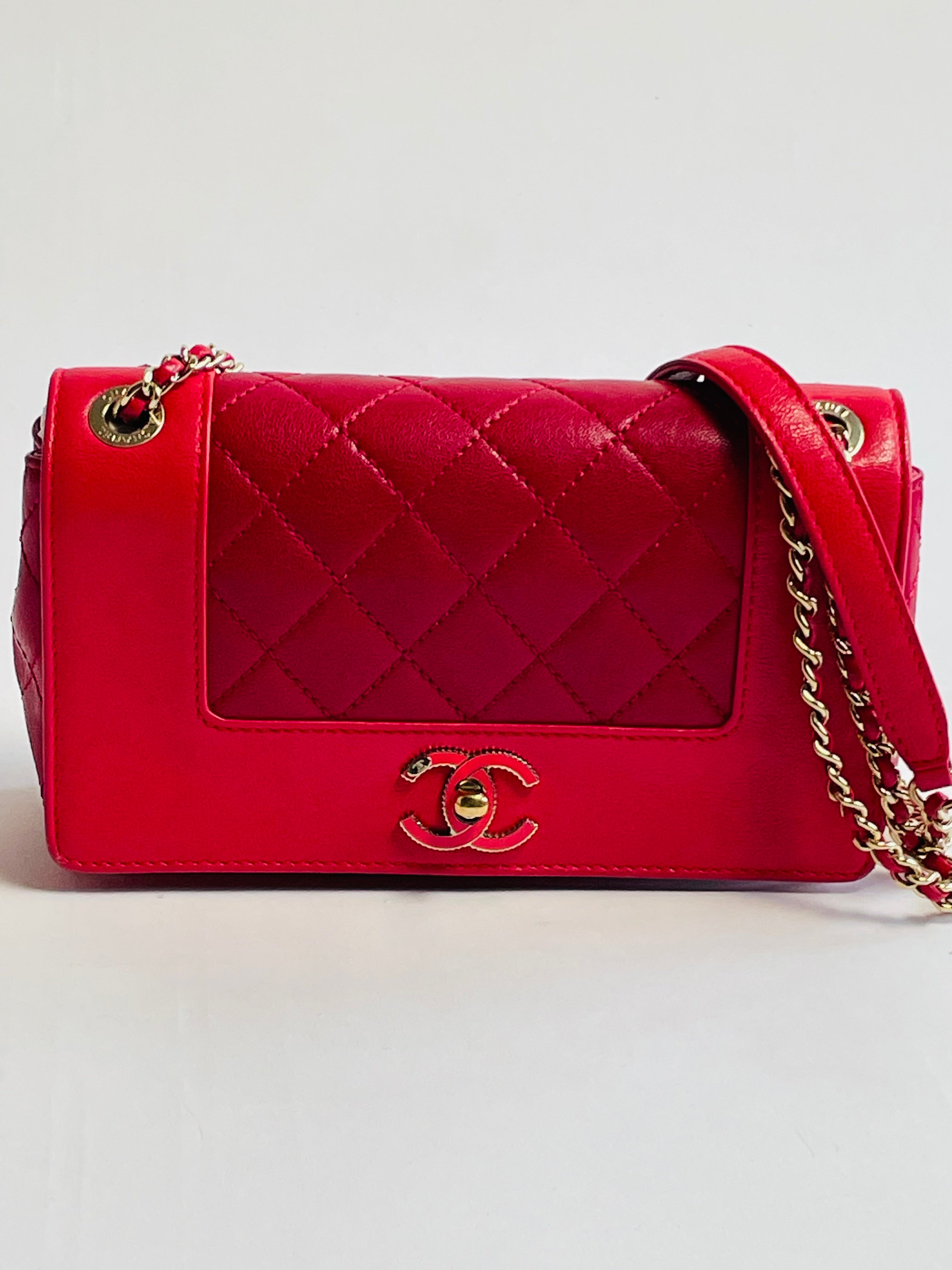 Chanel red crossbody bag sale