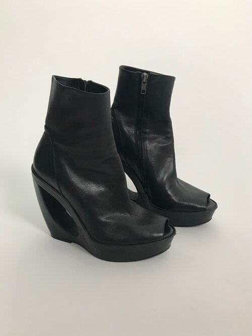 Ann Demeulemeester platform peeptoes