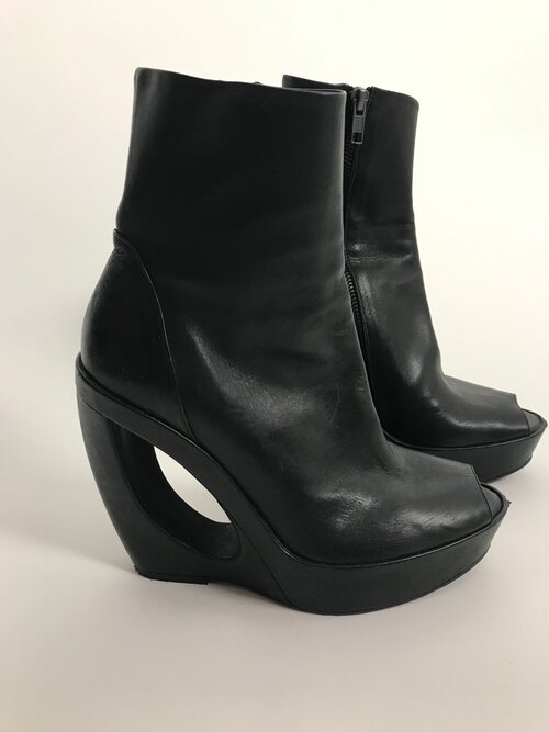 Ann Demeulemeester platform peeptoes