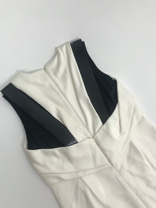 Balenciaga white stretch dress