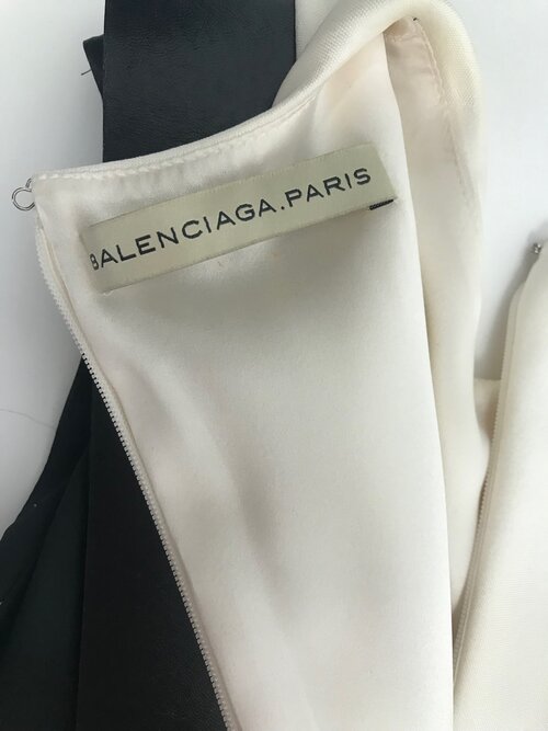 Balenciaga white stretch dress