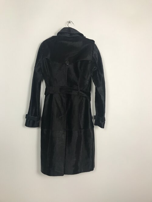 Burberry ponyskin trench coat