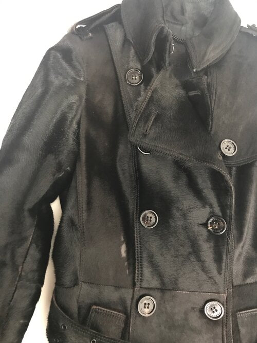 Burberry ponyskin trench coat