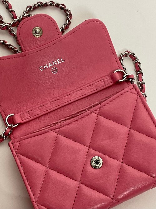 Chanel deep pink change purse