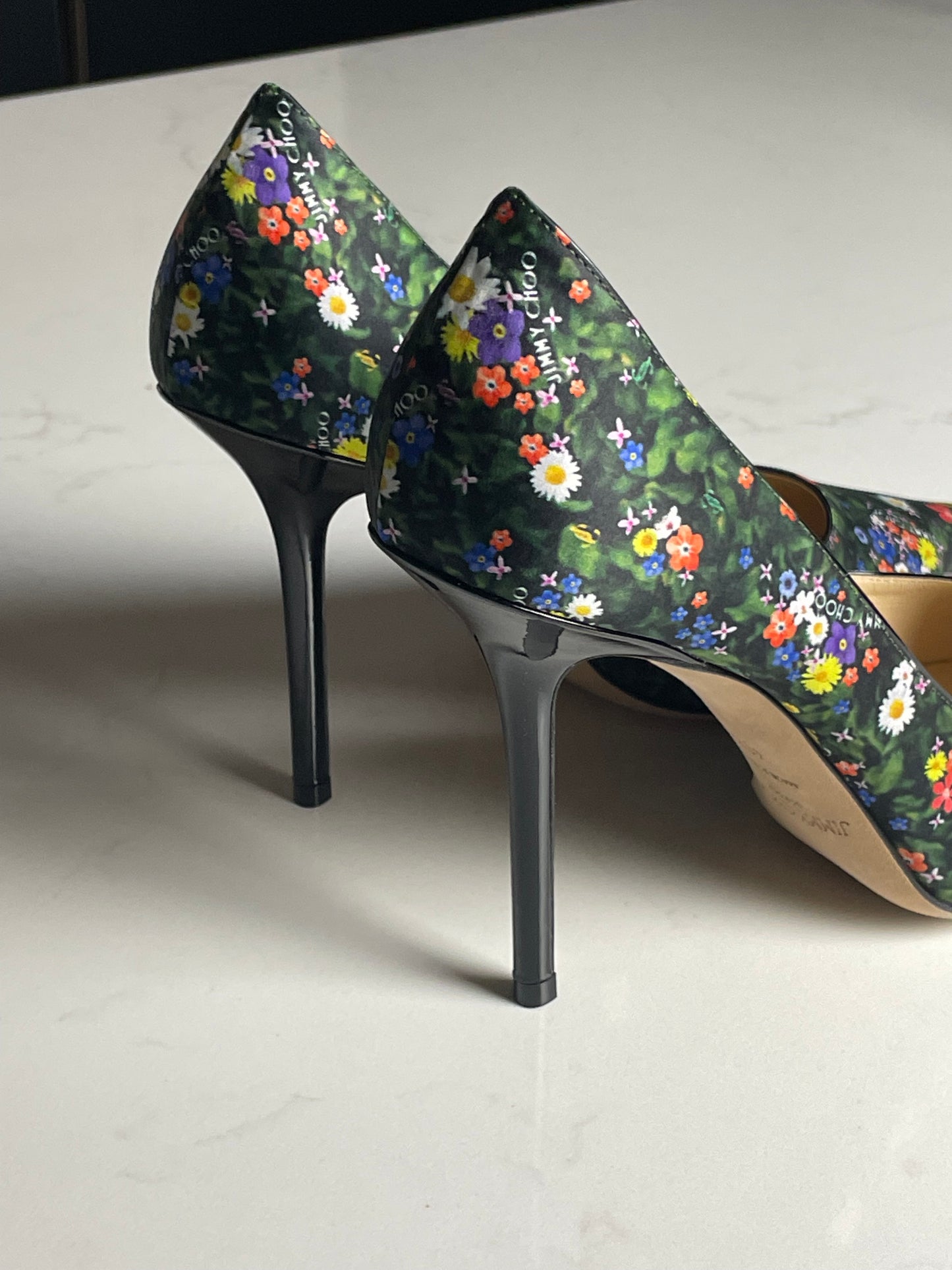 Jimmy Choo floral court shoe