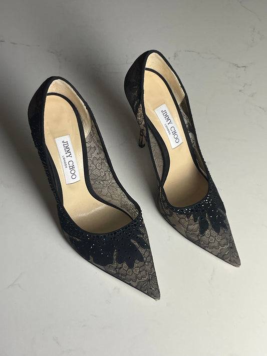 Jimmy Choo lace court shoe