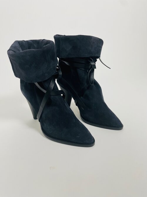 Isabel Marant blue suede boots