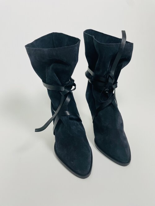 Isabel Marant blue suede boots