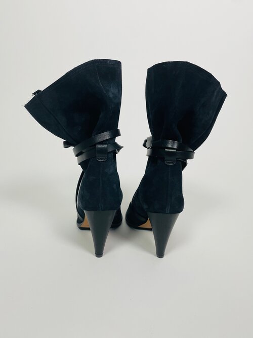 Isabel Marant blue suede boots