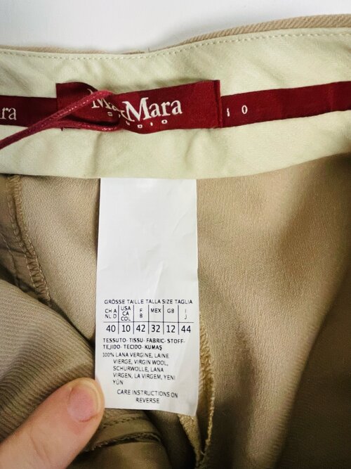 Maxmara taupe trousers