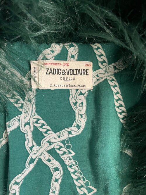 Zadig & Voltaire faux fur jacket